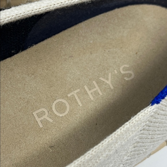 ROTHY’S BOARDWALK ESPADRILLE CREAM AND BLACK SIZE 7.5 - Picture 15 of 15